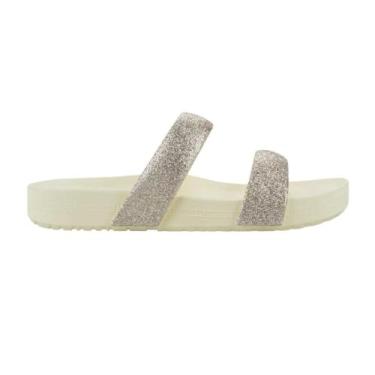 Imagem de Tamanco Feminino Zaxy Bestie Tiras Bege 35