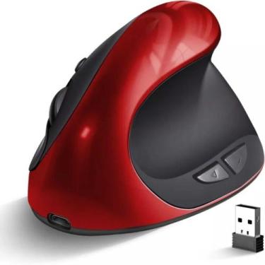 Imagem de Mouse Ergonômico Sem Fio Bluetooth/Wireless  Conforto e Precisão em Ca