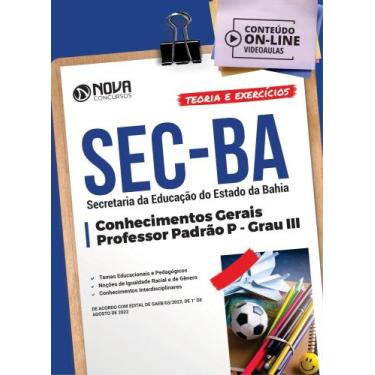 Imagem de Apostila SEC-BA - Professor Padrão P Grau III - Nova Concursos