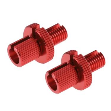 Imagem de A ABSOPRO Parafusos ajustadores de tambor de alavanca de freio de motocicleta M10 Parafusos de ajuste de freio de motocicleta vermelhos 2 peças