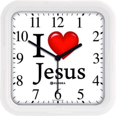 Imagem de Relógio De Parede Eurora Ref: 6592-141 I Love Jesus