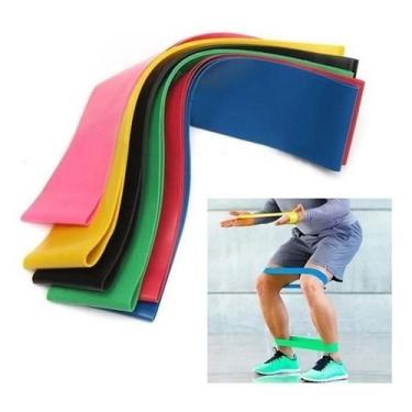 Imagem de STO701 - Kit Faixa Elastica Band Extensor 3 Niveis Fraco Medio Grande 