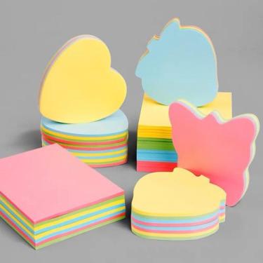 Imagem de Post It Formatos Sortidos Super Adesivo Auto Colante, 500 folhas 