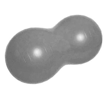 Imagem de Bola Pilates Feijão 90x40 cm Resistente Pilates S/ Bomba Cinza - 365 S
