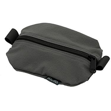 Imagem de SOA Co - Bolsa grande grande grande bolso elástico com zíper bolsa multiuso de borracha puxadores utilitários EDC Gadget & Ferro Road Organizer Kit de reparo de incêndio Conteúdo solto Acessórios, cinza militar