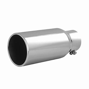 Imagem de Tritrust Ponta De Escape - Pontas Silenciador Carro Aço Inoxidável Com Design Parafuso Entrada 3,5'', 3,5" Diâmetro Interno X 5" Externo, 12" Comprimento