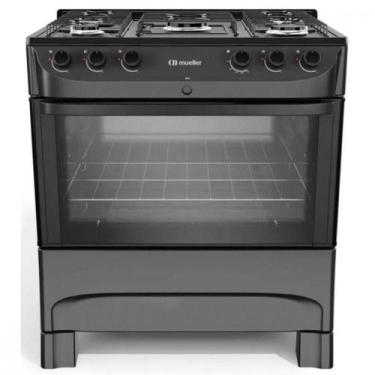 Imagem de Fogão Mueller 5 Bocas Com Mesa Esmaltada FI5BC Preto Bivolt, Bivolt
