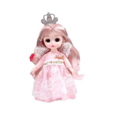 Imagem de Boneca De Bebê Com Articulação Móvel De 17cm, Vestido De Menina, Maqui