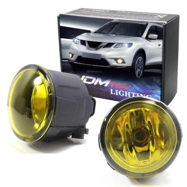 Imagem de iJDMTOY Um Par (Esquerdo E Direito) Conjunto De Faróis Neblina Halogênios Com Lente Amarela Seletiva Compatível Nissan, Infiniti, Lâmpadas H11