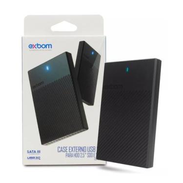 Imagem de Case Externo para Hd/Ssd 2,5 Sata 3 Usb 3.0 Preto CGHD-36 Exbom