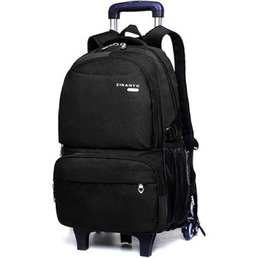 Imagem de Mochila Escolar Com Rodas Para Crianças Estudantes Meninos Meninas, C