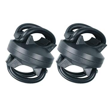 Imagem de 2 peças de braçadeira universal para lanterna de bicicleta BESPORTBLE, suporte de lanterna de ciclismo ajustável de 360 graus, suporte de luz para guidão para bicicleta de estrada e montanha
