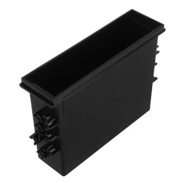 Imagem de FUNOMOCYA Caixa de armazenamento estéreo de rádio de carro multifuncional com acabamento em CD Player organizador de painel para carro Essentials fácil instalação design moderno armazenamento compacto