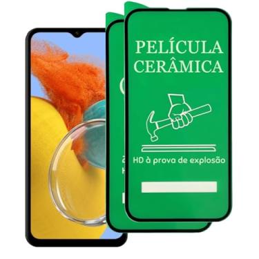 Imagem de Kit 2 Película Protetora em Cerâmica 9D Compatível Samsung Galaxy M14, Anti-Impressão Digital