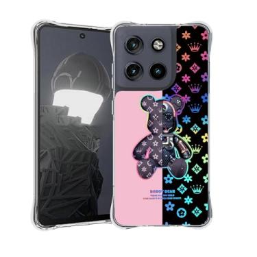 Imagem de jioeuinly Capa compatível com Motorola Moto G Stylus 5G 2025 [proteção espessa de silicone macio][luz refletora colorida] IMDF-JXX