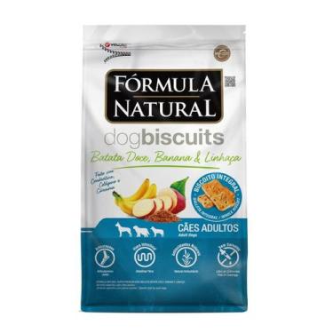 Imagem de Biscoito Fórmula Natural Cães Porte Médio Batata Doce, Banana & Linhaç