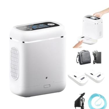 Imagem de CNAOHGHN Concentrador De Portatil, Equipamento DoméStico 0x2, ConcentraçãO De ≥93%, 1,2kg Bateria De 2 * 5000mah, Soquete AjustáVel/VeíCulo/Viagens, Ac/Dc Para Idosos