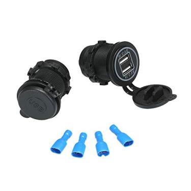 Imagem de aqxreight 12V Dual Charger de Carro USB 5V/4.2A Carregador de Energia USB de Porta Dupla Com Indicador de LED para Carro de Carro de Carro