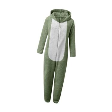 Imagem de simhoa Pijama macacão feminino, macacão feminino, para cosplay, dramatização, Green L