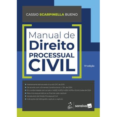 Imagem de Livro - Manual de Direito Processual Civil - 11ª Edição 2025