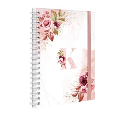 Imagem de Agenda 2026 Planner Semanal Plus Floral Branco E Rosa Letra K