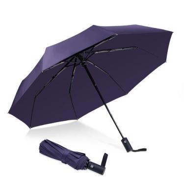 Imagem de Guarda-chuva pequeno NPCQUN Travel Essentials, roxo à prova de vento