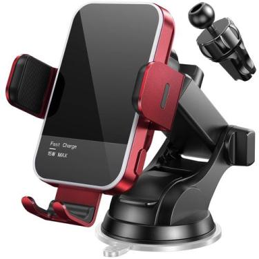 Imagem de Carregador de carro sem fio Mosurr Auto Clamping 15W para iPhone Samsu