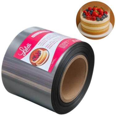 Imagem de Rolo Acetato 10 Cm X 50 M para Bolos Doces E Confeitaria Tira Pet - Laleti
