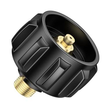 Imagem de 1 peça QCC1 adaptador de tanque de propano encaixe de gás para rosca de tubo macho de 1/4 polegada NPT, kit de montagem de conector de tanque de propano para regulador, mangueira de propano, adaptador
