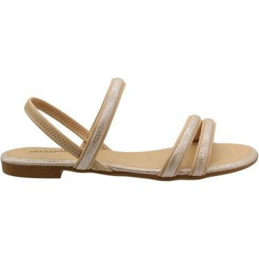 Imagem de Sandália Rasteira Mississipi Rives Tiras Metalizada Feminina