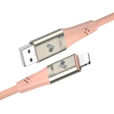 Imagem de Cabo Ultra Stronger USB MFI 2m rosa - LOFT