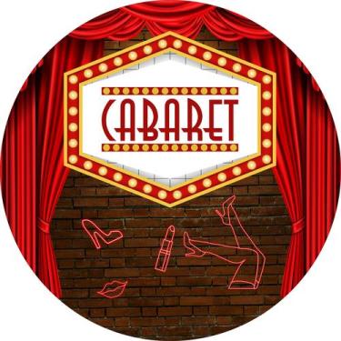 Imagem de Painel de Tecido Sublimado Redondo Cabaré c/ Elástico - Fabrika de Fes