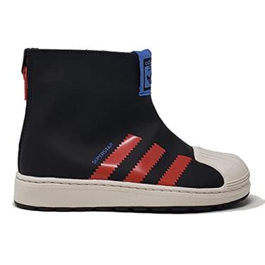 Imagem de adidas Originals Botas de chuva Superstar 360 (criança pequena), Black/Bright Red/Focus Blue, 13.5 Little Kid