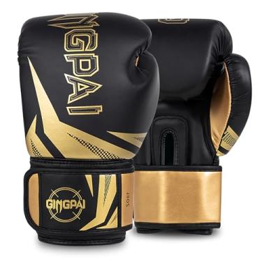 Imagem de Luvas de boxe, treinamento profissional de boxe, luvas de kickboxing para homens, mulheres e adultos, crianças, enchimento em várias camadas, para luta de MMA, luvas de saco de pancadas pesadas para