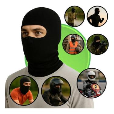 Imagem de 2X Balaclava Touca Ninja Capuz Mascara Motoqueiro Kart Uv50+