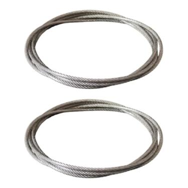 Imagem de KiBcsLic 2x Cordas para cesta de basquete para uso externo, corda de substituição versátil para aros, placas e armações de basquete, Fio de aço