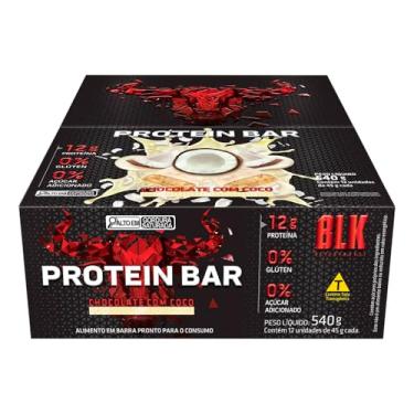Imagem de Barra de Proteína Protein Bar 12 unidades - Blk Performance (Chocolate com Coco)