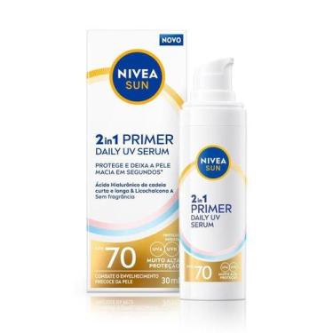 Imagem de Protetor Solar Facial Nivea Sun 2 em 1 Primer Daily UV Sérum FPS70 30m