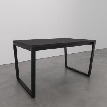 Imagem de Mesa de Jantar 135x90cm Estilo Industrial Concept CabeCasa MadeiraOrig