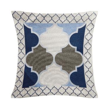 Imagem de Capa de Almofada Grécia Azul Valle Enxovais 1 peça