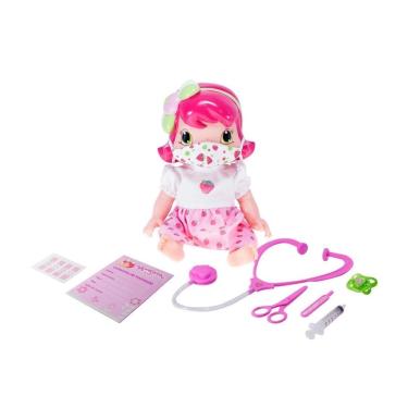 Imagem de Baby Moranguinho Faz Xixi Com Acessórios Mimo Toys 4006