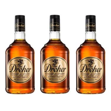 Imagem de Kit Conhaque Dreher De Gengibre 900ml 3 Unidades