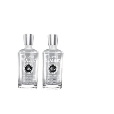Imagem de Kit Gin Silver Seagers London Dry 750ml 2 unidades