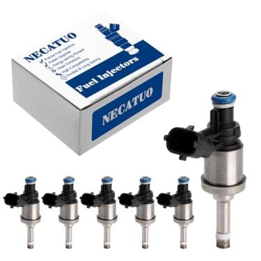 Imagem de Conjunto de 6 injetores de combustível - Compatível com Buick Camaro Allure LaCrosse 2010-2011 Enclave Traverse Acadia 2009-2011 Cadillac CTS STS 2008-2011 3.6L - Substitui FJ994 12669384