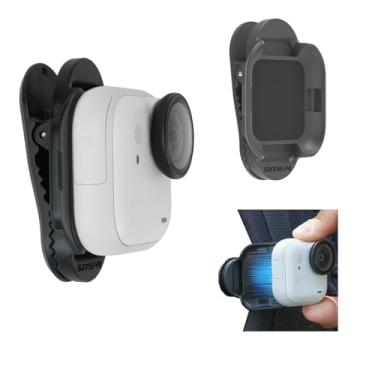 Imagem de WOENJO Clipe magnético para mochila para acessórios Insta 360 Go Ultra, chapéu de mochila compatível com acessórios Insta 360 Go Ultra pode liberar e instalar rapidamente clipes de câmera.