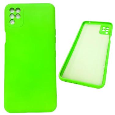 Imagem de [GL CASES] Capa LG K52 Capinha K52 Case Aveludada Anti Impacto Reforçada Silicone Emborrachado Com Proteção De Câmera (Verde Limão)