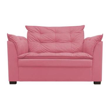 Imagem de Sofá Dandara 2 Lugares Suede Compacto Estofado Confortável Suede Diver