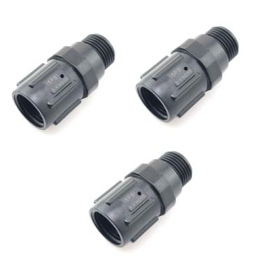 Imagem de ZYAMY 3 peças regulador de pressão de irrigação por gotejamento 15 PSI 3/4 polegada rosca fêmea x 3/4 polegada torneira rosca macho tubo de água mangueira de jardim gotejamento irrigação redutor de