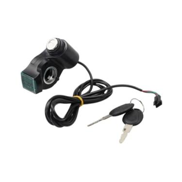 Imagem de Zxpjkyu Cadeado para Bicicleta Elétrica com Chaves, E Compacto, para Controle No Guidão, Fácil de Instalar.