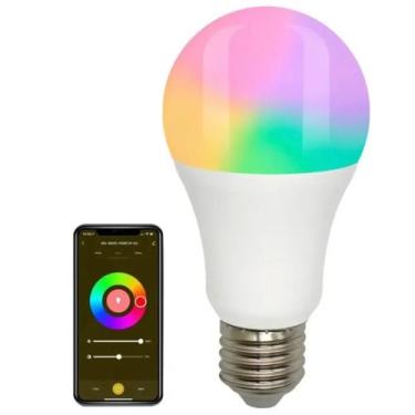 Imagem de Lâmpada LED Bluetooth Inteligente Controle Por Smartphone Pronta Entre